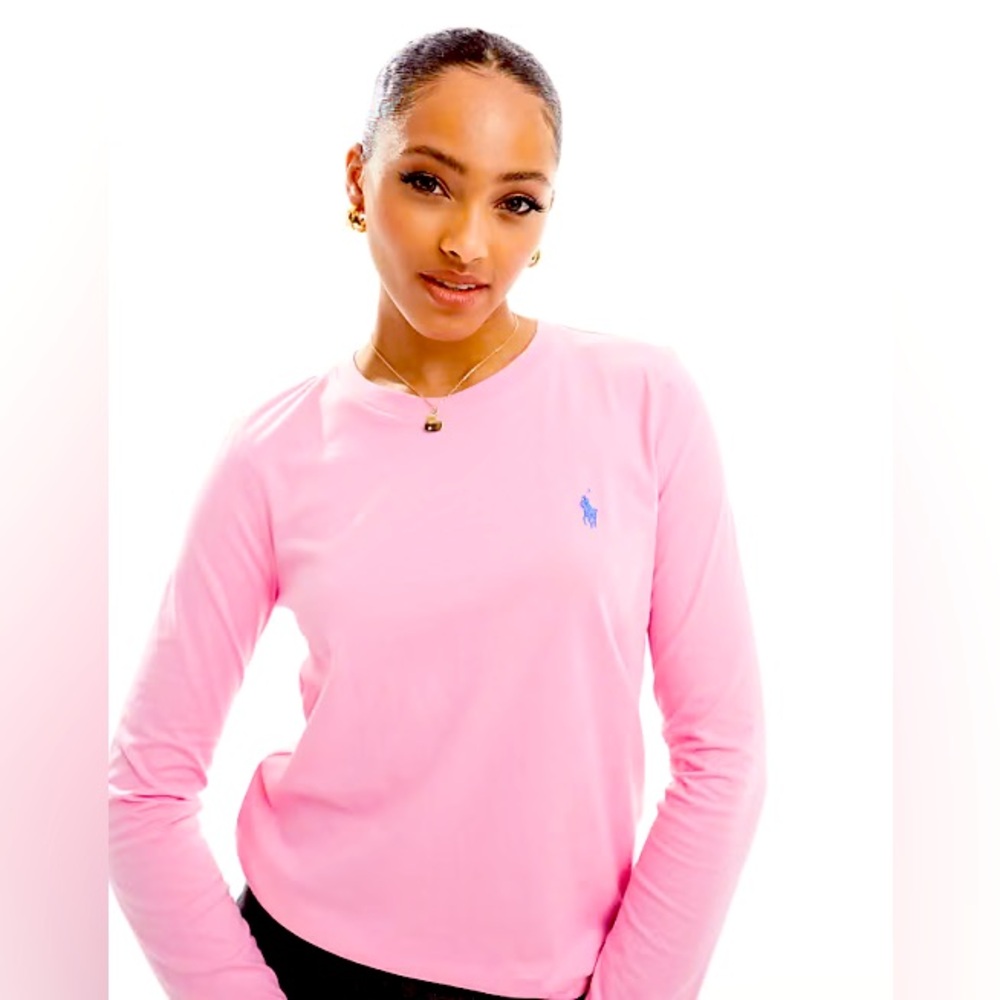 Ralph Lauren Long Sleeve Tee Shirt in Pink